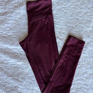 Champion High Waisted Leggings— Metallic Maroon